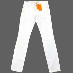 Michael Kors Jeans Sz 0 (28x33) White Low-Rise Straight Leg Y2K Style Denim USA